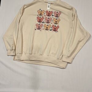 DISNEY DISNEY WORLD MICKEY MOUSE PUMPKIN HALLOWEEN SWEATSHIRT WOMEN X-LARGE BNWT